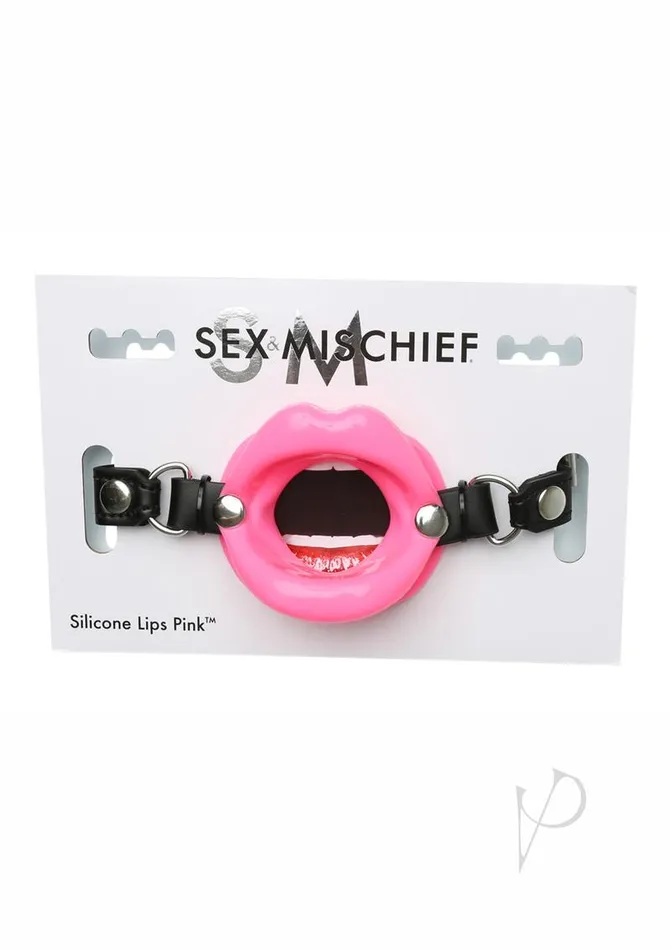 Sex and Mischief Silicone Lips Open Mouth Gag Pink Sex And Mischief Vibrators Sex and Mischief Silicone Lips Open Mouth Gag Pink Sex And Mischief Vibrators