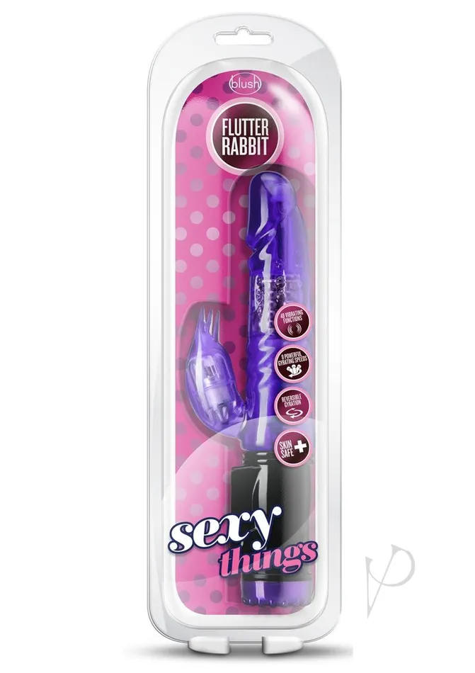 Sexy Things Vibrators Sexy Things Flutter Rabbit Vibrator Purple