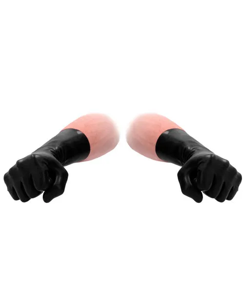 Shots Fist It Latex Short Gloves Black Fist It Vibrators Shots Fist It Latex Short Gloves Black Fist It Vibrators