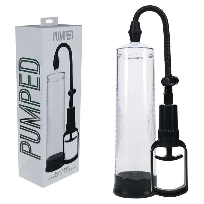 Shots Toys Male Sex Toys Pumped Basic Penis Pump 2 Transparent
