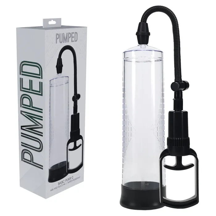 Shots Toys Male Sex Toys Pumped Basic Penis Pump 2 Transparent