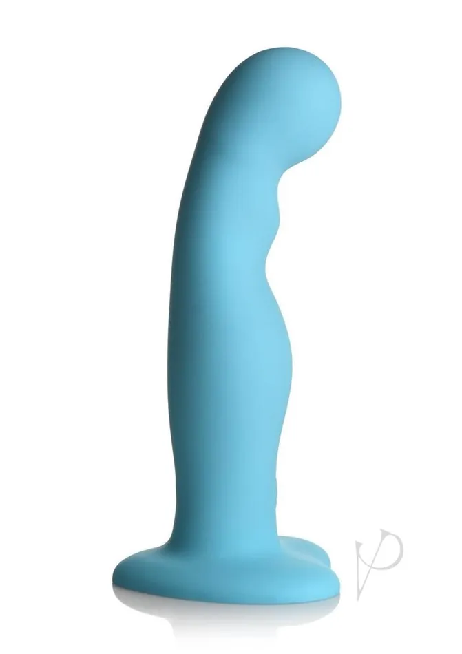 Simply Sweet Female Sex Toys Simply Sweet 21X Vibrating Thick Rechargeable Silicone Dildo with Remote Control Teal