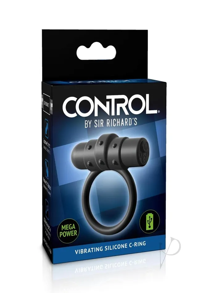 Sir Richards Control Rechargeable Vibrating Silicone Cock Ring Black Sir Richards Male Sex Toys Sir Richards Control Rechargeable Vibrating Silicone Cock Ring Black Sir Richards Male Sex Toys