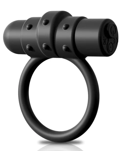 Sir Richards Control Rechargeable Vibrating Silicone Cock Ring Black Sir Richards Male Sex Toys