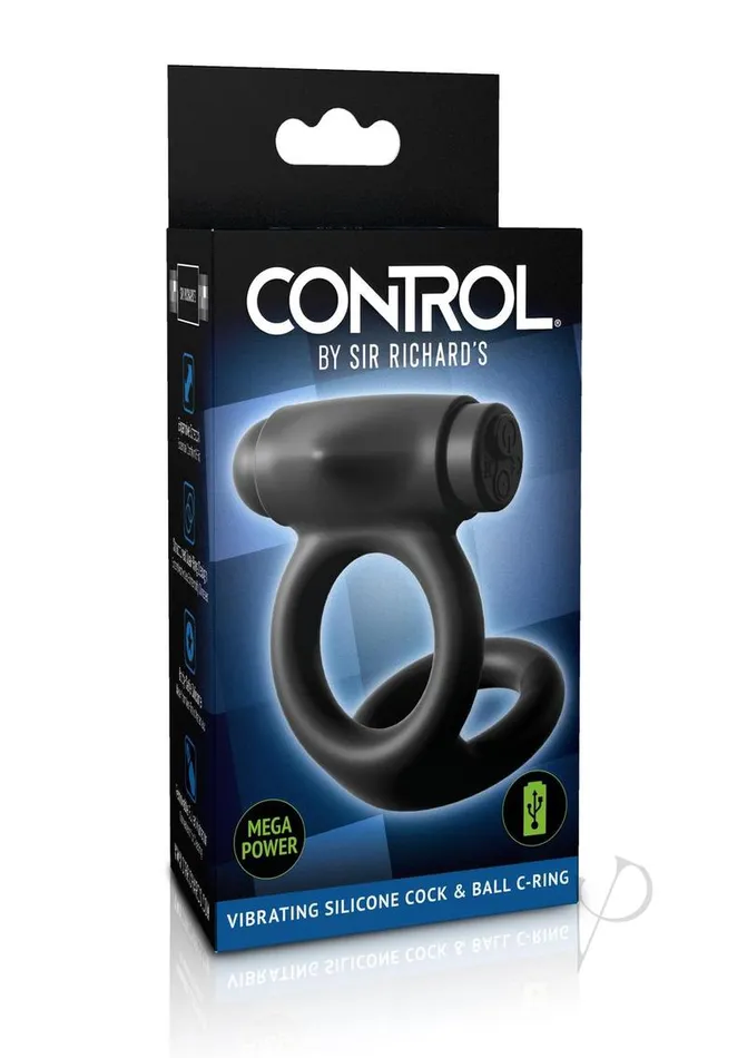 Sir Richards Male Sex Toys Sir Richards Control Rechargeable Vibrating Silicone Cock and Ball Cock Ring Black Sir Richards Male Sex Toys Sir Richards Control Rechargeable Vibrating Silicone Cock and Ball Cock Ring Black