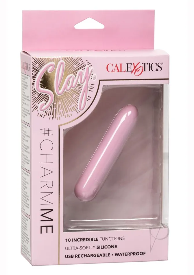 Slay Female Sex Toys Slay CharmMe Silicone Rechargeable Mini Vibrator Pink Slay Female Sex Toys Slay CharmMe Silicone Rechargeable Mini Vibrator Pink
