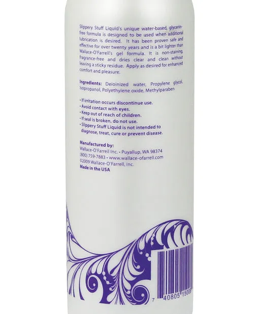 Slippery Stuff Lubricants Slippery Stuff Liquid Water Based Lubricant 8oz Slippery Stuff Lubricants Slippery Stuff Liquid Water Based Lubricant 8oz