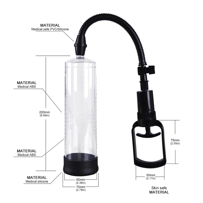 Small Penis Pump 8 Inch Wild Night Fantasies Male Sex Toys