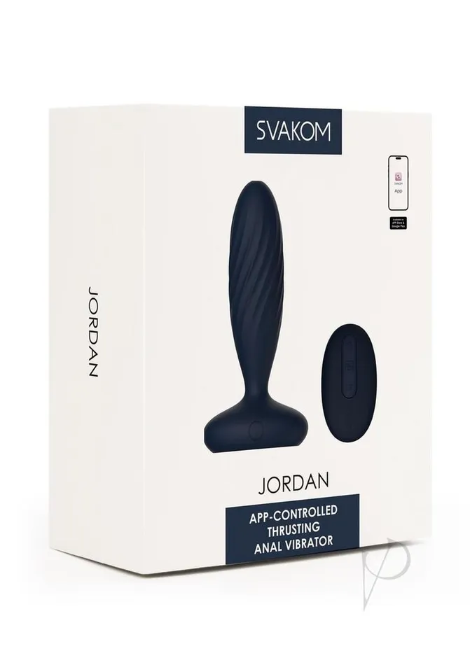 Svakom Anal Svakom Jordan Rechargeable Silicone App Control Thrusting Anal Plug Navy Blue Svakom Anal Svakom Jordan Rechargeable Silicone App Control Thrusting Anal Plug Navy Blue