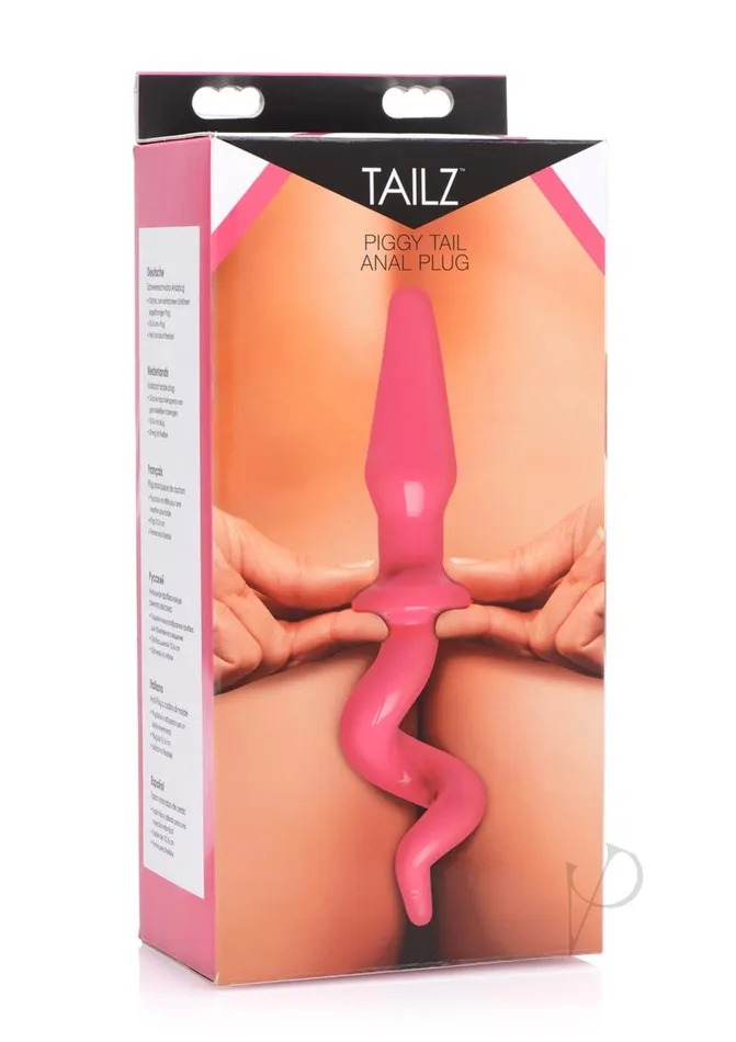 Tailz Piggy Tail Anal Plug Pink Tailz Anal