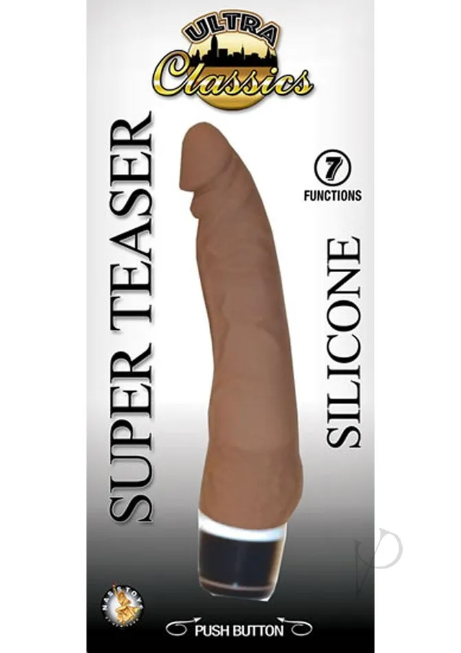 Timeless Ultra Classics Female Sex Toys Ultra Classics Super Teaser Silicone Vibrating Dildo Chocolate Timeless Ultra Classics Female Sex Toys Ultra Classics Super Teaser Silicone Vibrating Dildo Chocolate