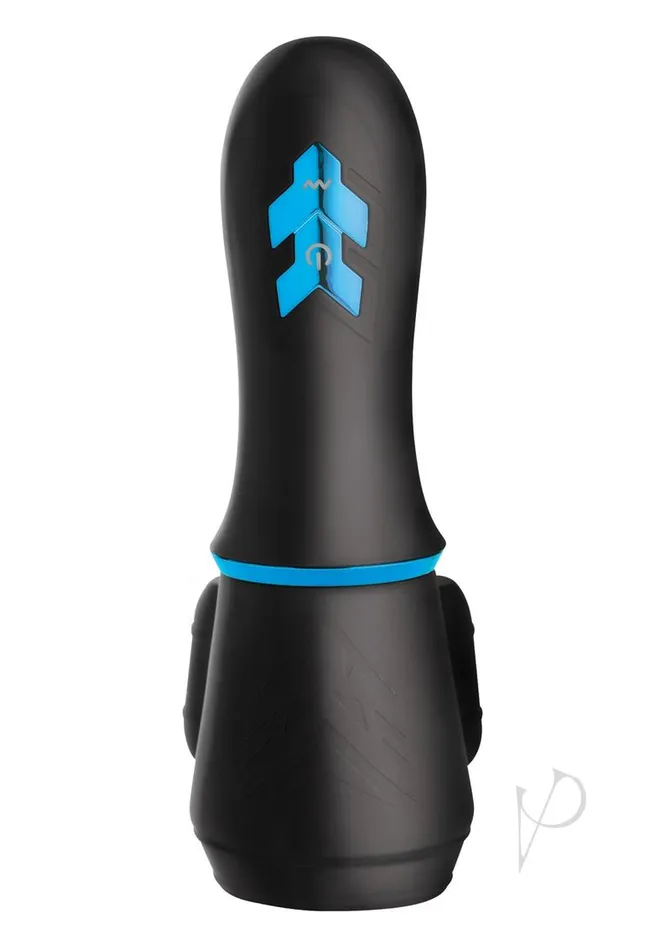 Trinity Men Vibrators Trinity Men 10X Turbo Silicone Rechargeable Penis Head Pleaser BlackBlue