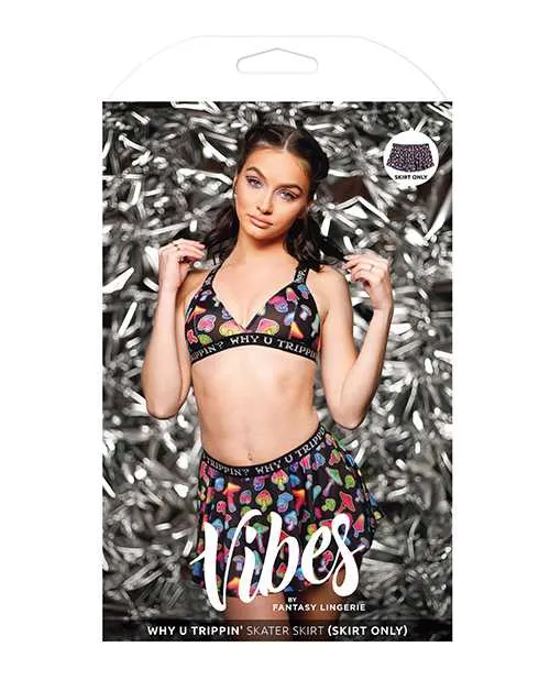 Vibes By Fantasy Lingerie Vibes Why U Trippin Skater Skirt Black LXL Vibrators Vibes By Fantasy Lingerie Vibes Why U Trippin Skater Skirt Black LXL Vibrators