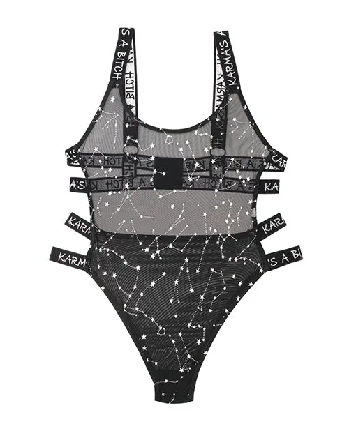 Vibes By Fantasy Lingerie Vibrators Vibes Karmas a Bitch Bodysuit Black SM Vibes By Fantasy Lingerie Vibrators Vibes Karmas a Bitch Bodysuit Black SM