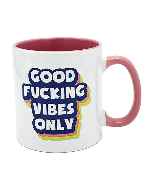 Vibrators Island Dogs Attitude Mug Good Fucking Vibes Only 22 oz
