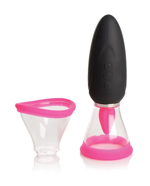 Vibrators Lickgasm Inmi Lickgasm Mini 10X Licking and Sucking Rechargeable Silicone Clitoral Stimulator BlackPink