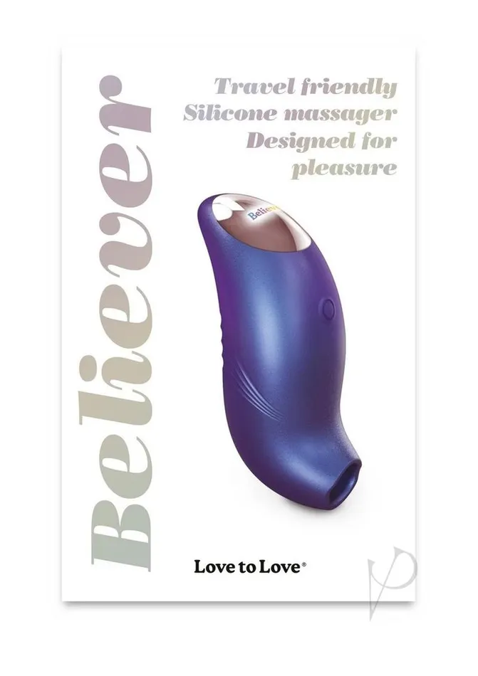 Vibrators Love To Love Love to Love Believer Rechargeable Silicone Clitoral Stimulator Iridescent Night Blue Vibrators Love To Love Love to Love Believer Rechargeable Silicone Clitoral Stimulator Iridescent Night Blue