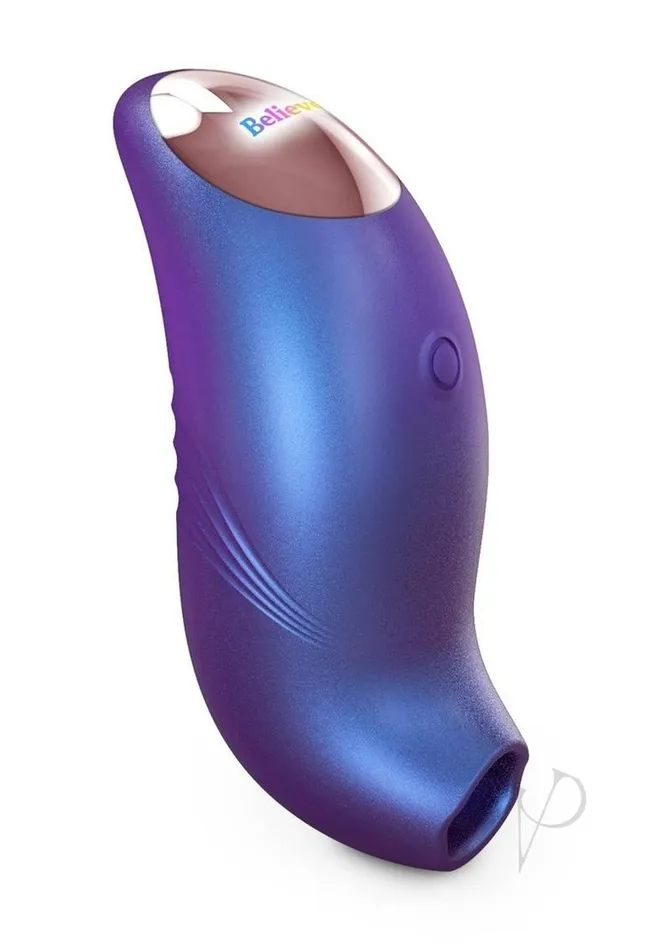 Vibrators Love To Love Love to Love Believer Rechargeable Silicone Clitoral Stimulator Iridescent Night Blue