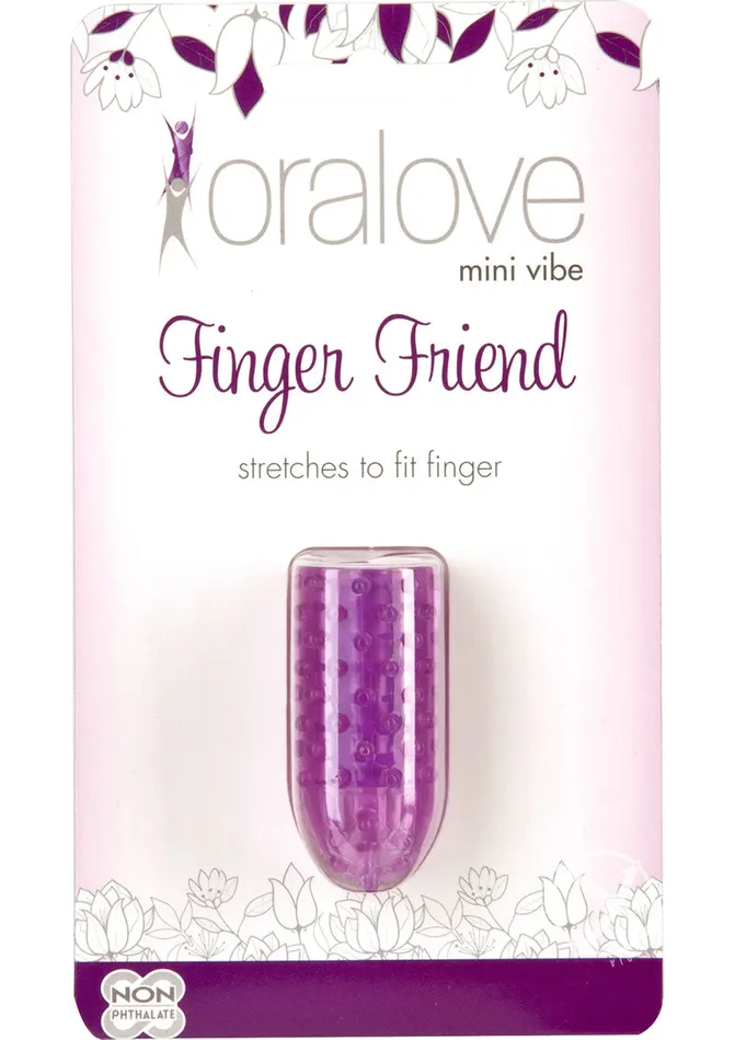Vibrators Oralove Oralove Mini Vibrating Finger Friend Purple