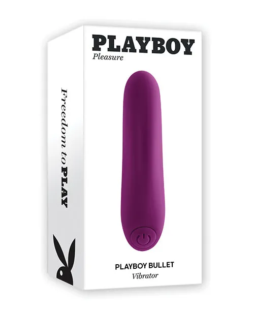 Vibrators Playboy Playboy Bullet Rechargeable Silicone Vibrator Purple