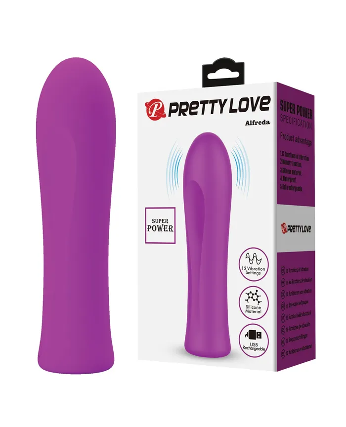 Vibrators Pretty Love Pretty Love Super Power Alfreda Bullet Fuchsia