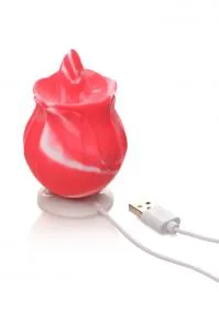 Vibrators SimpleeDiscreet Gossip Tongue Tickler 10x Silicone Pink Twirl