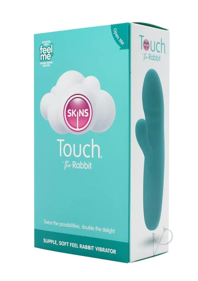 Vibrators Skins Skins Touch The Rabbit Rechargeable Silicone Vibrator Teal Vibrators Skins Skins Touch The Rabbit Rechargeable Silicone Vibrator Teal