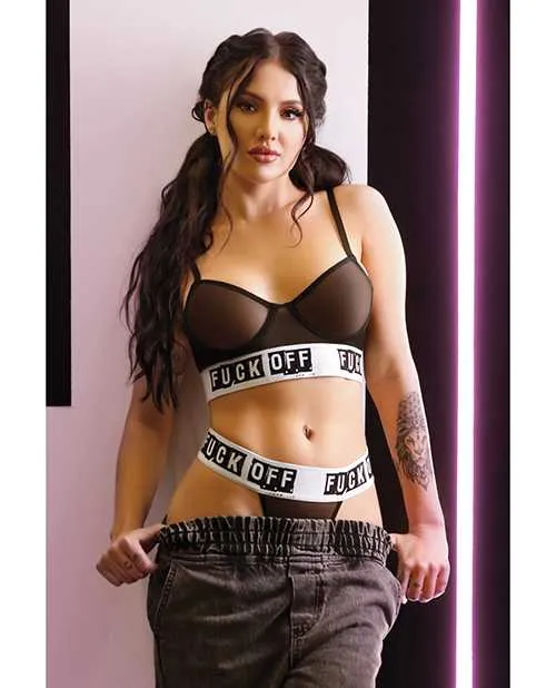 Vibrators Vibes By Fantasy Lingerie Vibes Fuck Off Mesh Bra Thong Black LXL Vibrators Vibes By Fantasy Lingerie Vibes Fuck Off Mesh Bra Thong Black LXL