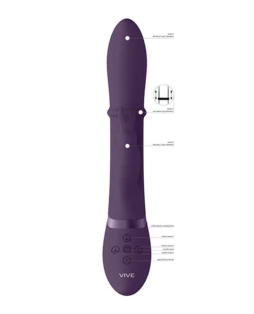 Vive By Shots Vibrators Vive Halo Rechargeable Silicone Ring Rabbit Vibrator Purple Vive By Shots Vibrators Vive Halo Rechargeable Silicone Ring Rabbit Vibrator Purple