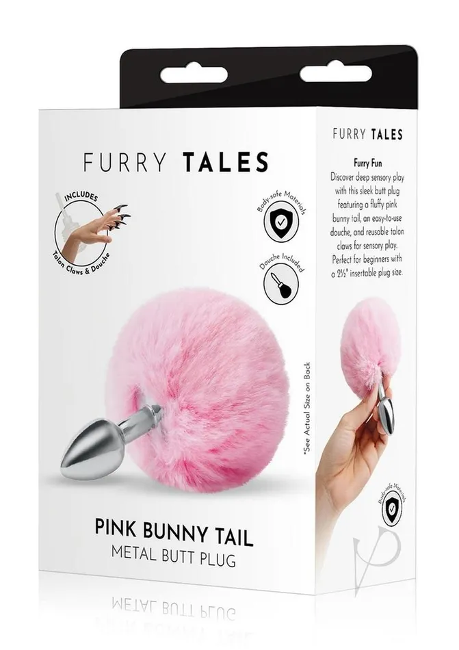 Whipsmart Fluffy Bunny Metal Plug with Tail 25in Pink Whipsmart Male Sex Toys Whipsmart Fluffy Bunny Metal Plug with Tail 25in Pink Whipsmart Male Sex Toys