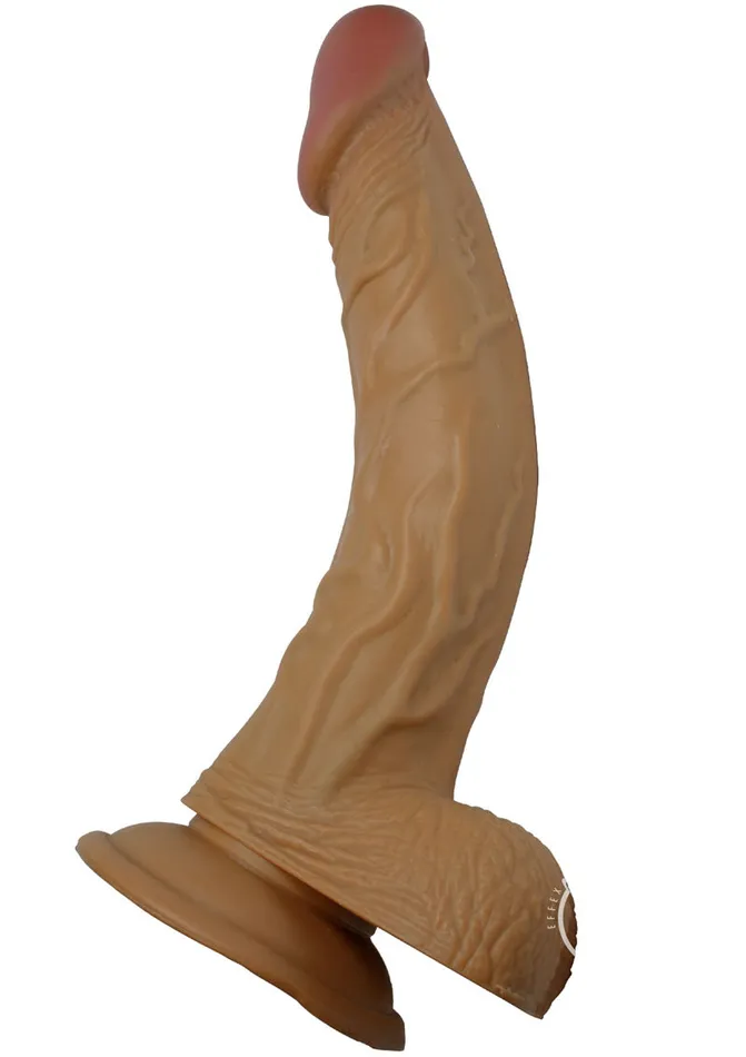 Whoppers Female Sex Toys All American Whoppers Dildo with Balls Latin 8in Caramel