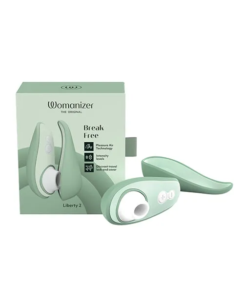 Womanizer Female Sex Toys Womanizer Liberty 2 Rechargeable Silicone Clitoral Stimulator Sage