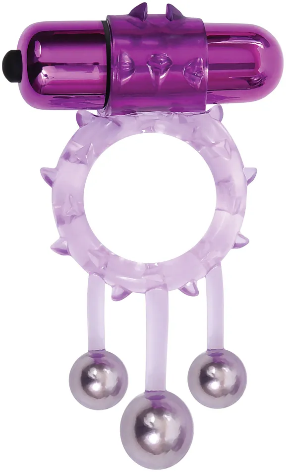 Adam and Eve Triple Ball Bangin Vibrating Ring Male Sex Toys