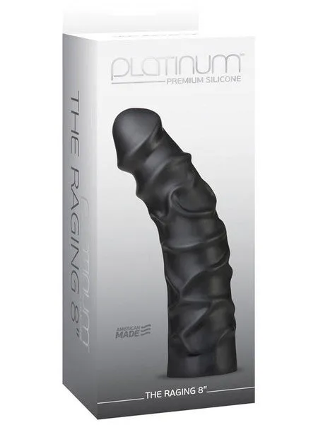 Anal Doc Johnson Platinum Premium Silicone The Raging 8 in Black