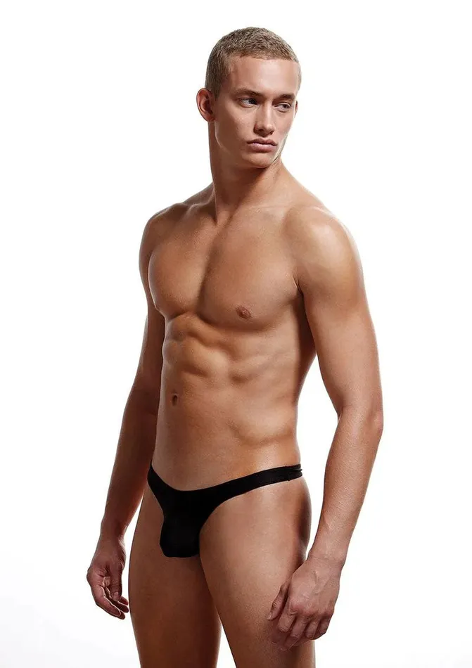 Anal Envy Menswear Low Rise Thong Mediumlarge Black