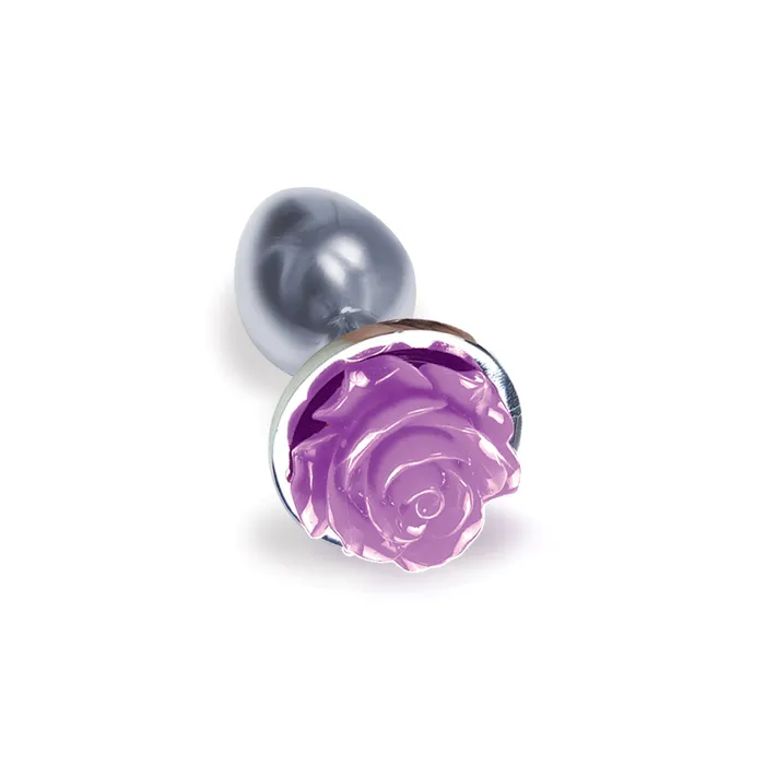 Anal Icon Brands The 9s the Silver Starter Rose Floral Stainless Steel Butt Plug Rose Purple Anal Icon Brands The 9s the Silver Starter Rose Floral Stainless Steel Butt Plug Rose Purple