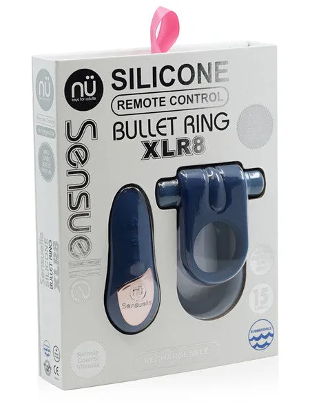 Anal Novel Creations Nu Sensuelle Silicone Ring Remote Control XLR8 Navy Blue