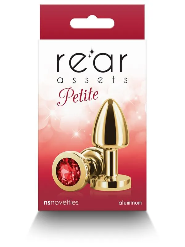 Anal NS Novelties Rear Assets Petite Gold Red Anal NS Novelties Rear Assets Petite Gold Red