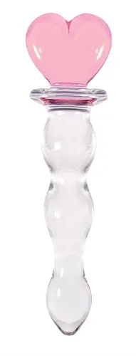 Anal nsnovelties Crystal Heart of Glass Pink