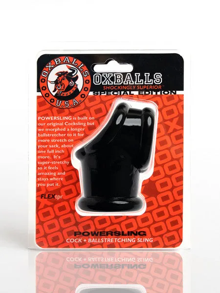 Anal Powerballs Cocksling And Ballstretcher Black Oxballs Anal Powerballs Cocksling And Ballstretcher Black Oxballs