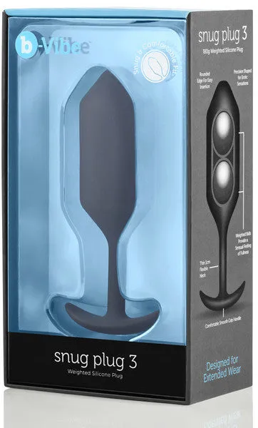 BVibe Anal bvibe Snug Plug 3 Black