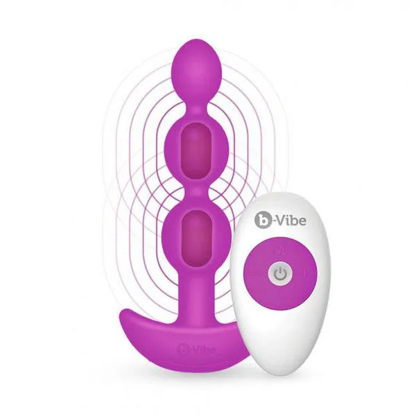 bVibe Triplet Anal Beads Fuchsia BVibe Anal