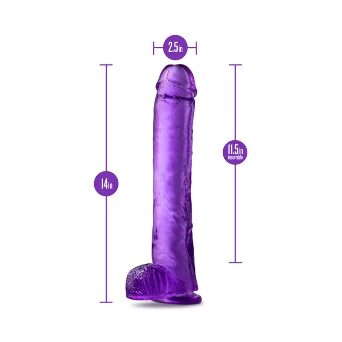 B Yours Plus Hefty N Hung 14 Inch Dildo Blush Novelties Dildos