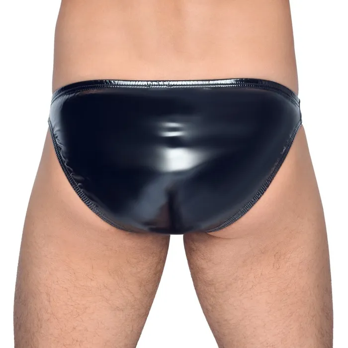 Black Level Anal Black Level Vinyl Briefs With Zip Black Black Level Anal Black Level Vinyl Briefs With Zip Black