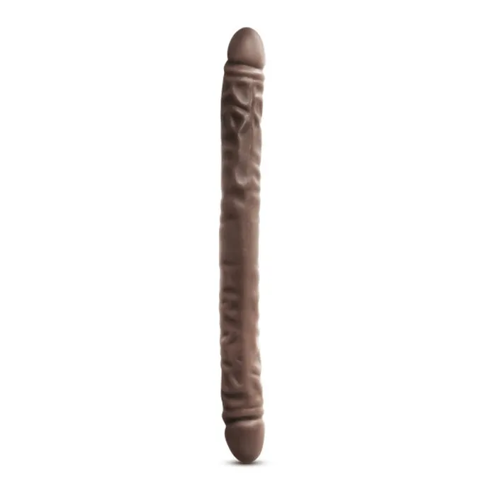 Blush Dildos Dr Skin 18 Inch Double Dildo Chocolate