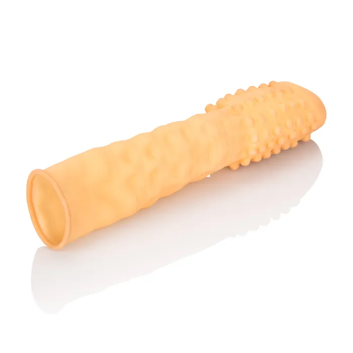 CalExotics 3 Inch Latex Extension Nubby Ivory Anal