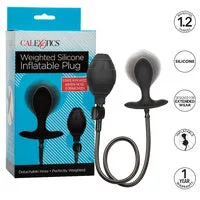 CalExotics Anal Weighted Silicone Inflatable Plug