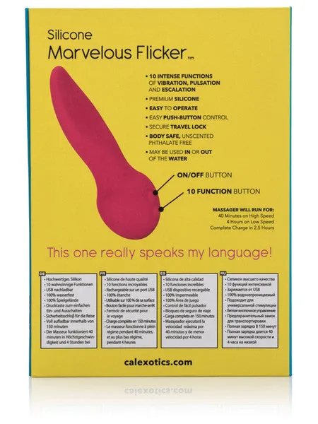 CalExotics Female Sex Toys Mini Marvels Silicone Marvelous Flicker
