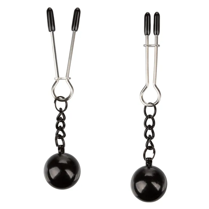 CalExotics Female Sex Toys Nipple Grips Weighted Tweezer Nipple Clamps