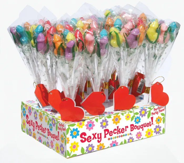 Candy Penis Bouquet 12 Piece Display Little Genie Male Sex Toys